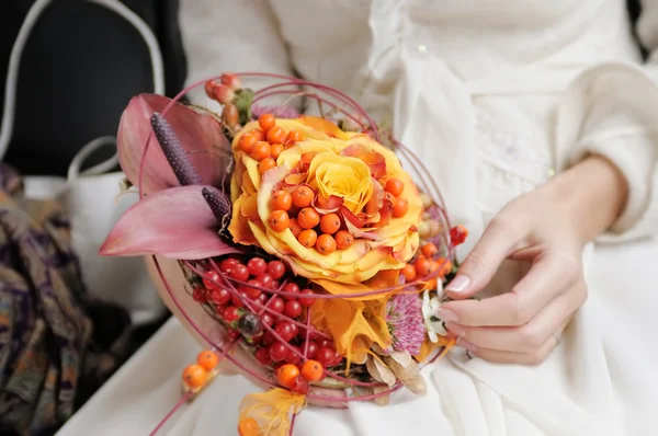 Ramo de boda naranja — Foto de Stock