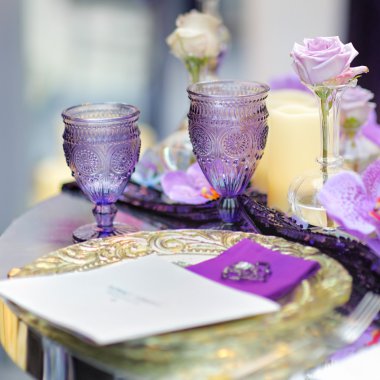 Şık kapalı düğün parti iç parçası