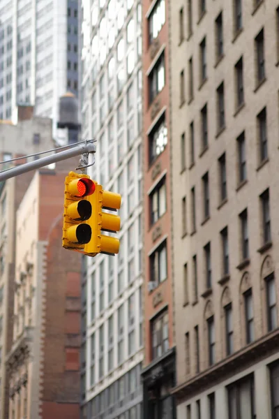 Semáforo de Nova Iorque — Fotografia de Stock