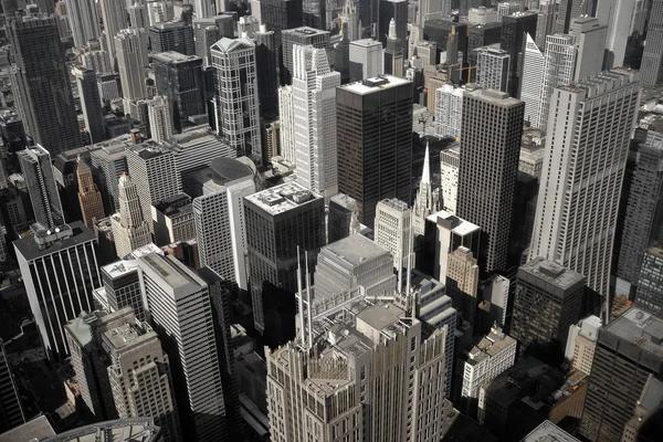 Luchtfoto van chicago downtown — Stockfoto