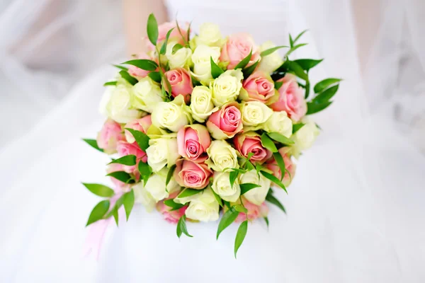 Matrimonio bouquet di rose fiori — Foto Stock