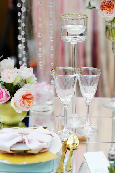 Stylish table set — Stock Photo, Image