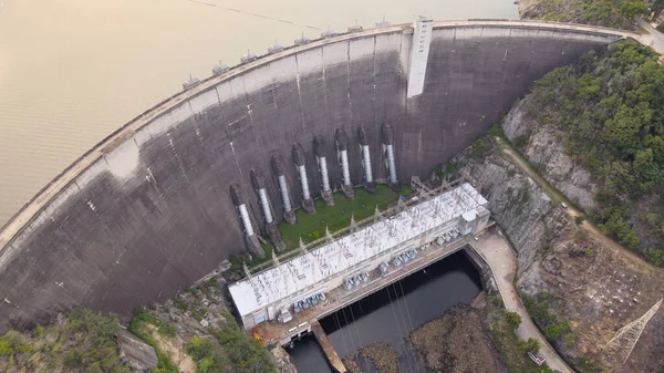 Vue Aérienne Barrage Pumiphon Dans Province Tak Nord Thaïlande — Photo