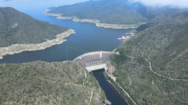 Vue Aérienne Barrage Pumiphon Dans Province Tak Nord Thaïlande — Photo