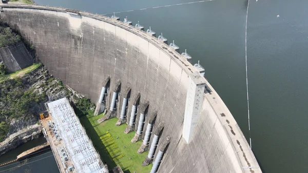 Vue Aérienne Barrage Pumiphon Dans Province Tak Nord Thaïlande — Photo