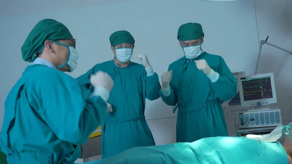 Equipo Médico Profesional Bailando Hostipal —  Fotos de Stock