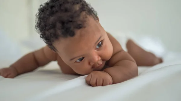 Adorable Little African American Baby Girl — Stock Photo, Image