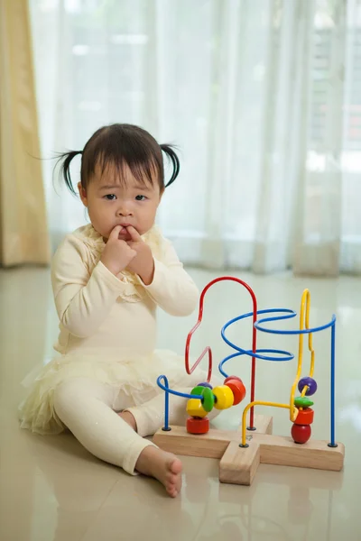 Little asian girl in home — Stock Fotó