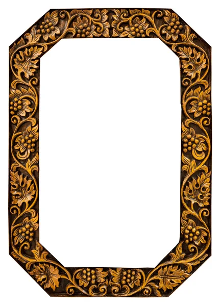 Flower carved frame — Stock Photo, Image