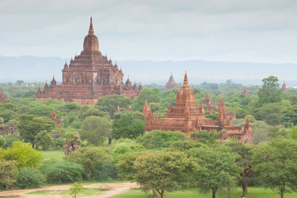 Ősi pagodák Bagan Mandalay, Mianmarban — Stock Fotó