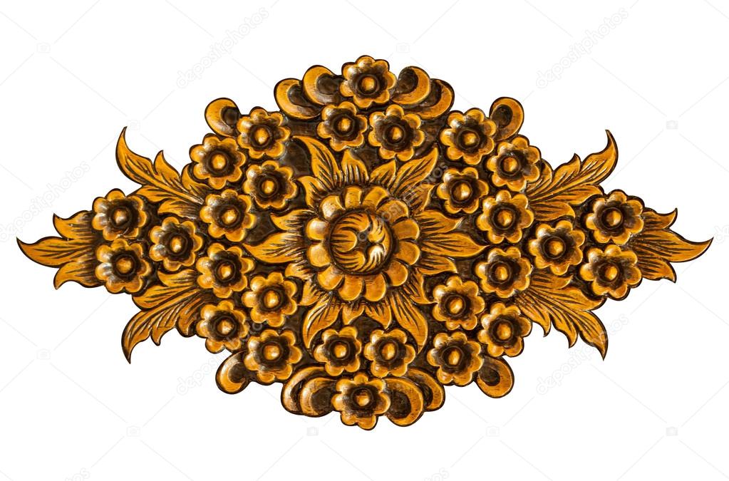 flower carved frame