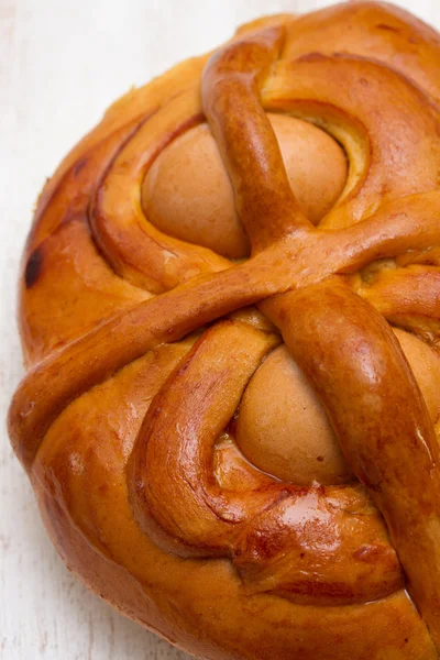 Gâteau de Pâques traditionnel portugais Folar — Photo