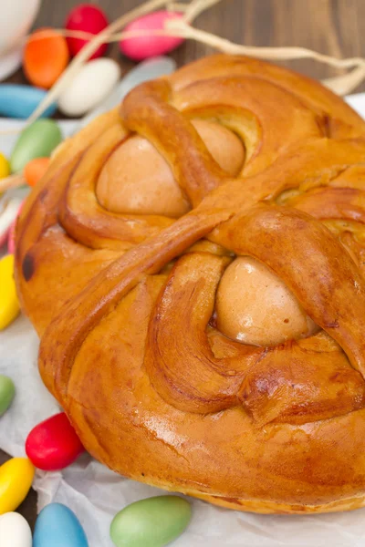 Gâteau de Pâques traditionnel portugais Folar — Photo