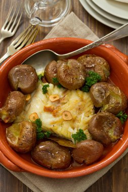 morina seramik tabak patates ile