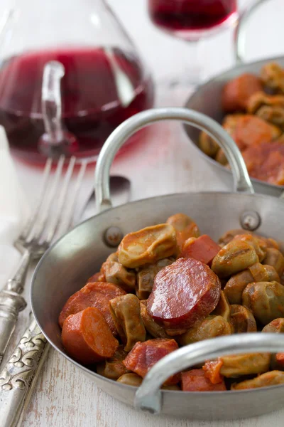 Smoked portuguese sausages — Stock Photo, Image