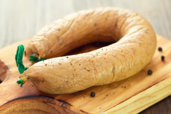 Salsicha portuguesa defumada alheira — Fotografia de Stock