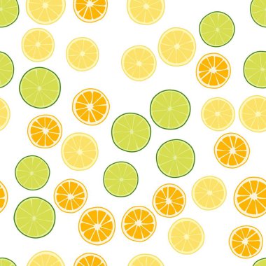 Beyaz arkaplanda vektörsüz çizgi film desenli meyveler