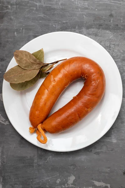 Typical Portuguese Smoked Sausage Farinheira — Stock Photo, Image