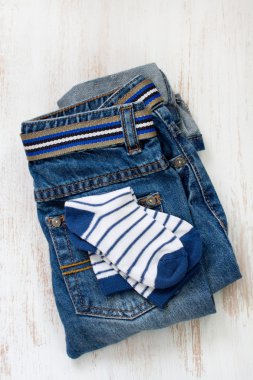 Mavi jeans çorap ile