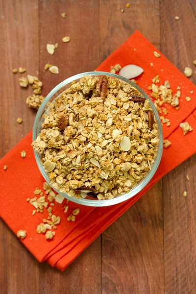 Granola in bowl — Stock Photo, Image