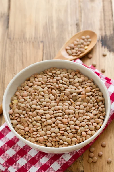 Lentil in bowl — Stock Photo, Image