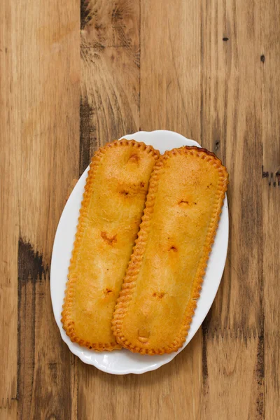 Tipik Portekizce kurabiye plaka üzerinde