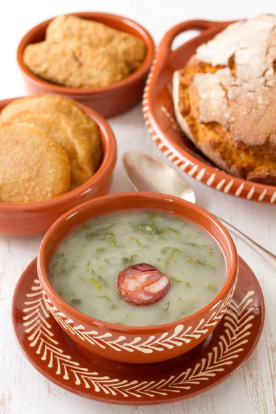 Portuguese soup caldo verde — Stock Photo, Image