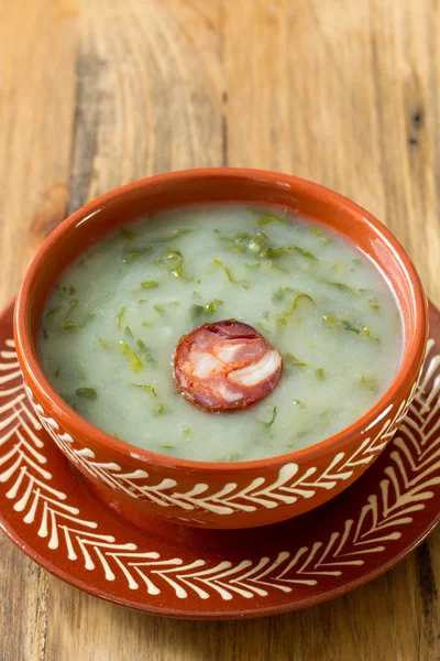 Minestra portoghese caldo verde — Foto Stock