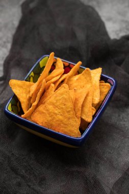 Mısır gevreği, güzel bir kasede cips.