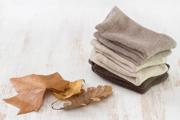 Baby socks on white background — Stock Photo, Image