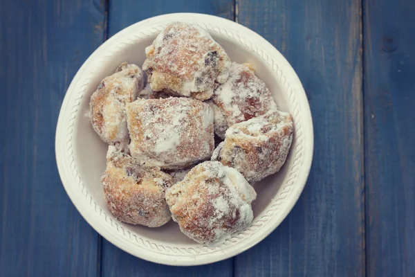 Τα cookies σε άσπρο πιάτο — Φωτογραφία Αρχείου