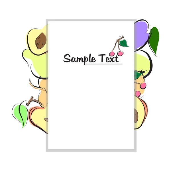 vektör meyve arka plan