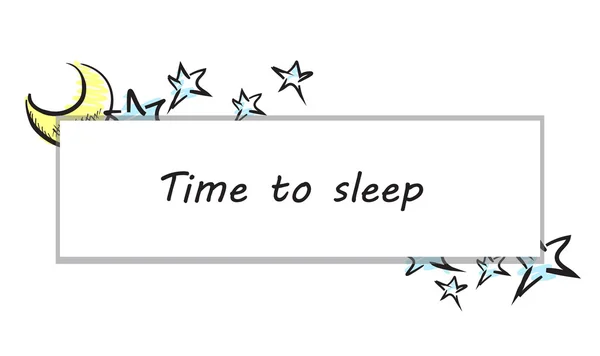 Dags att sova Illustration — Stock vektor