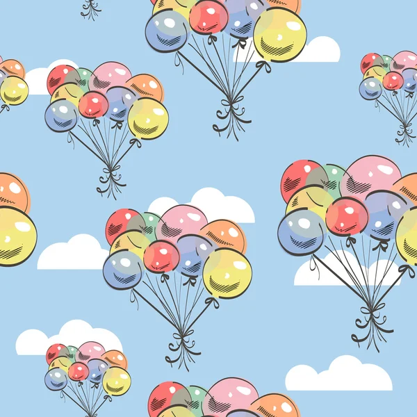 Balloons Vector Backgrond — Stock Vector