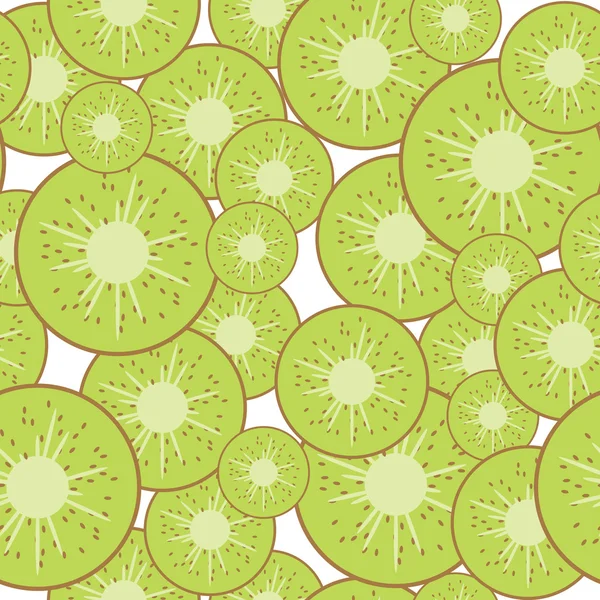 Fondo sin costura Kiwi — Vector de stock