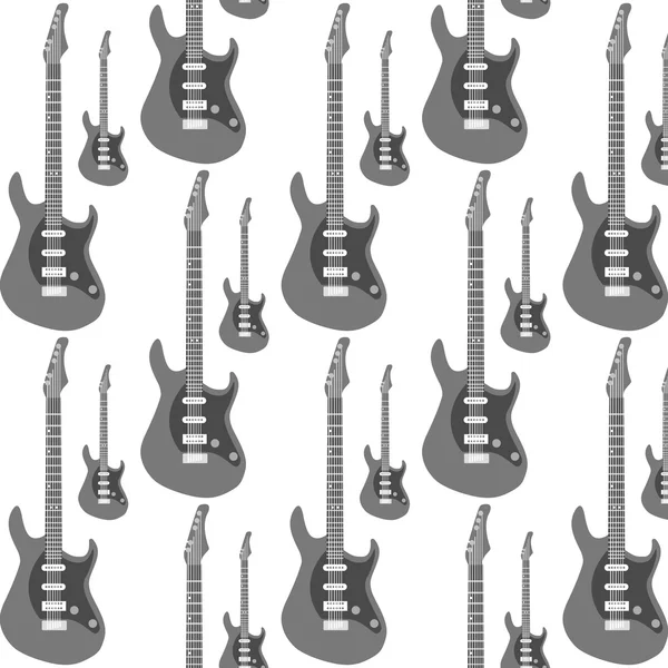 Guitarra sem costura Fundo —  Vetores de Stock