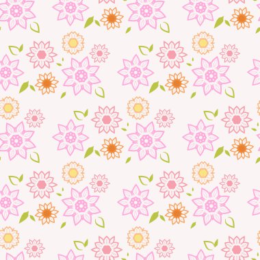 vektör çiçek desenli