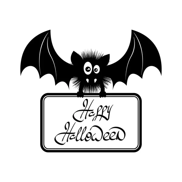 Feliz Halloween Bat — Vetor de Stock