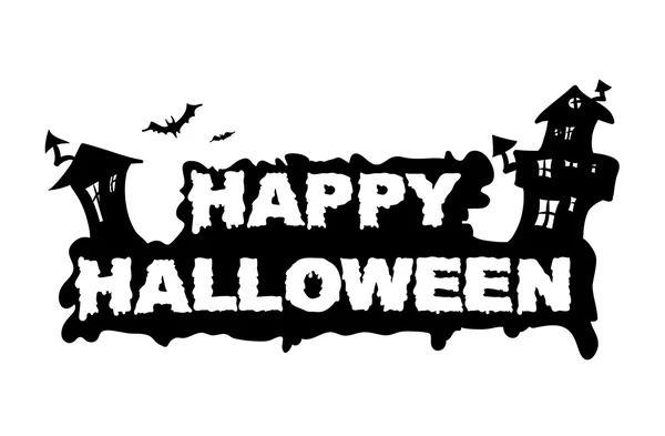 Feliz casa de Halloween — Vetor de Stock