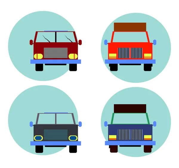 Conjunto de iconos de coches — Archivo Imágenes Vectoriales