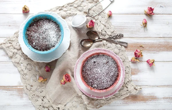 Homemade Mug cakes — Stock Photo, Image