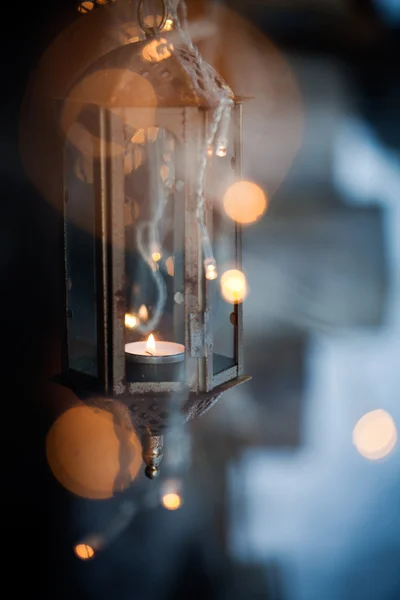 Laterne, Weihnachtsbeleuchtung — Stockfoto