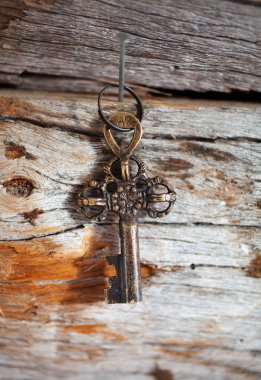 Dekoratif eski rustik anahtar