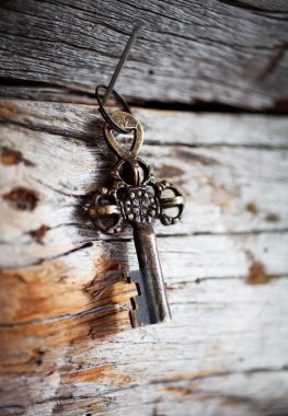 Dekoratif eski rustik anahtar