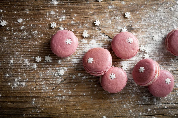 Macarons de Noël, gros plan — Photo