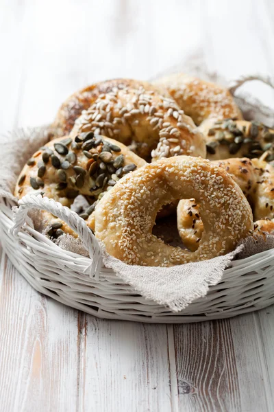 Bagels with sesame — Stock Photo, Image
