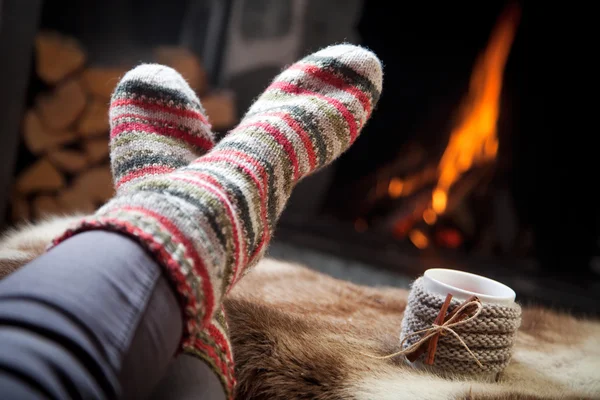 Woman Warming up — Stock Photo, Image