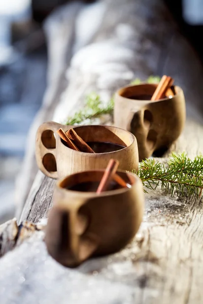 Warm Mulled wine — Stock Photo, Image