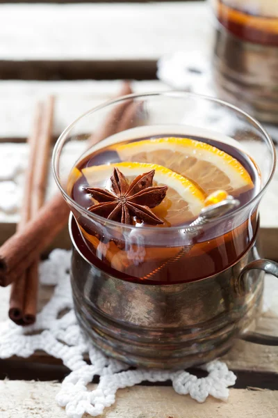 Hot Christmas drink — Stock Photo, Image