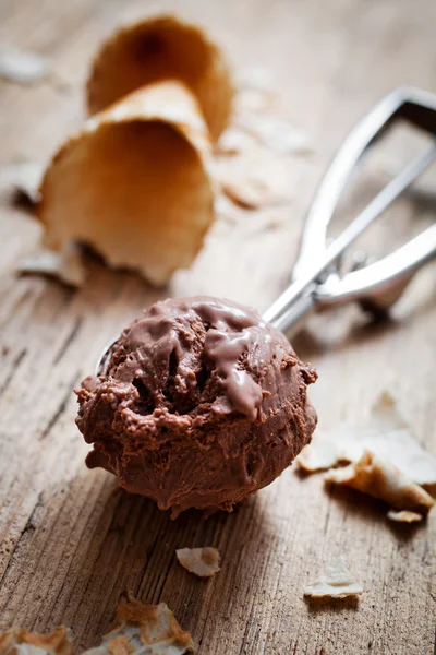 Glace au chocolat — Photo